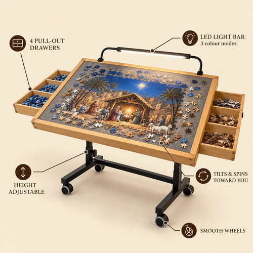Amen Puzzles Rolling Puzzle Table